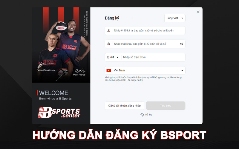 Đăng Ký Bsport