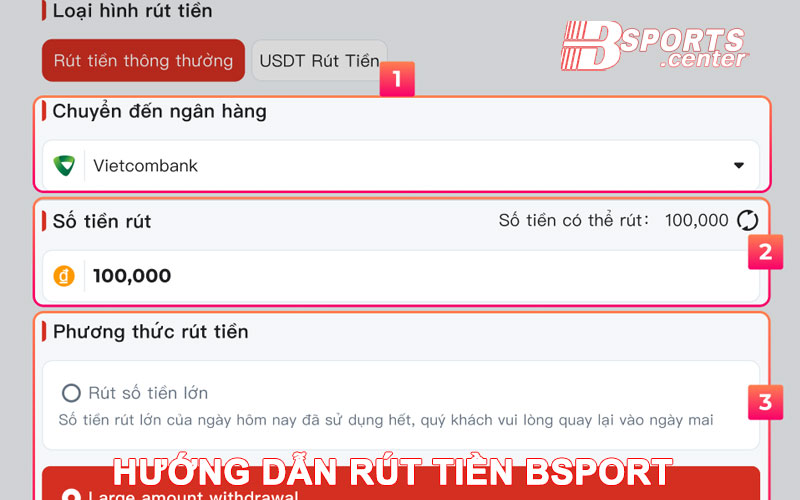 rút tiền Bsport